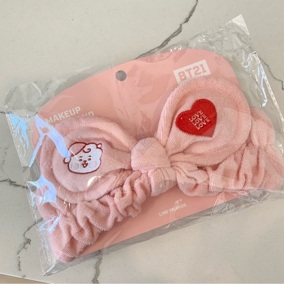 RJ Pink Bow Makeup Spa Hair Band Headband Headwrap - Picture 4 of 5